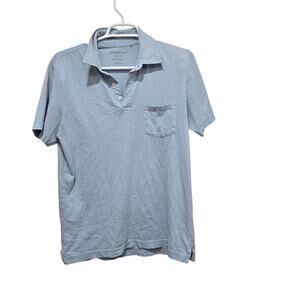 Outerknown Organic Cotton Polo Mens Small Blue Sustainable